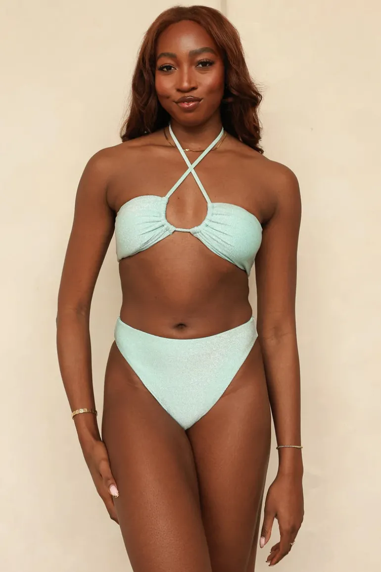 Amalfi String Tie Bandeau Bikini Top