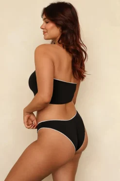 Black Mary Bandeau Super Cheeky Set