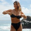 Black Shay Bandeau Cheeky Set