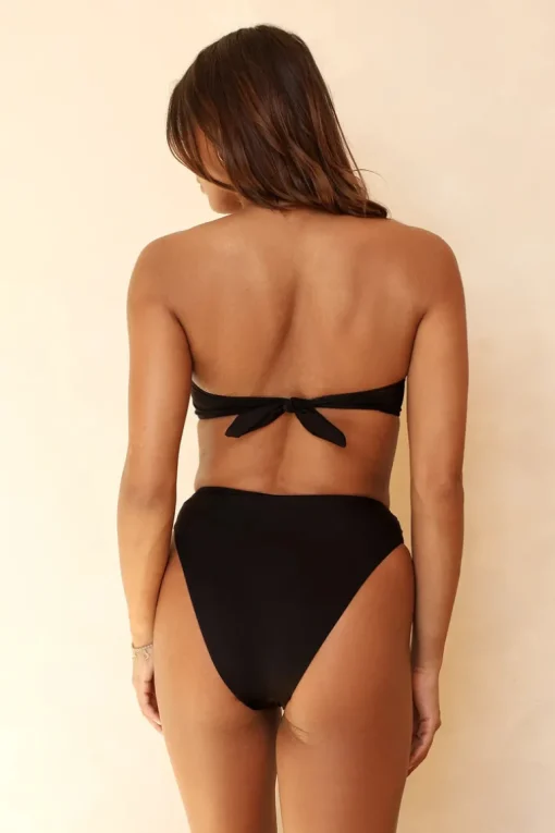 Black Shay Bandeau Cheeky Set
