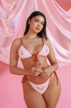 Cove Tie Front Triangle Bikini Top