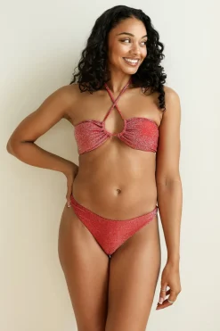 Flame Bandeau Thong Set