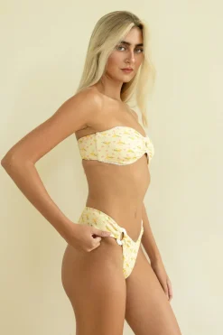 Lotus Bandeau Bikini Top