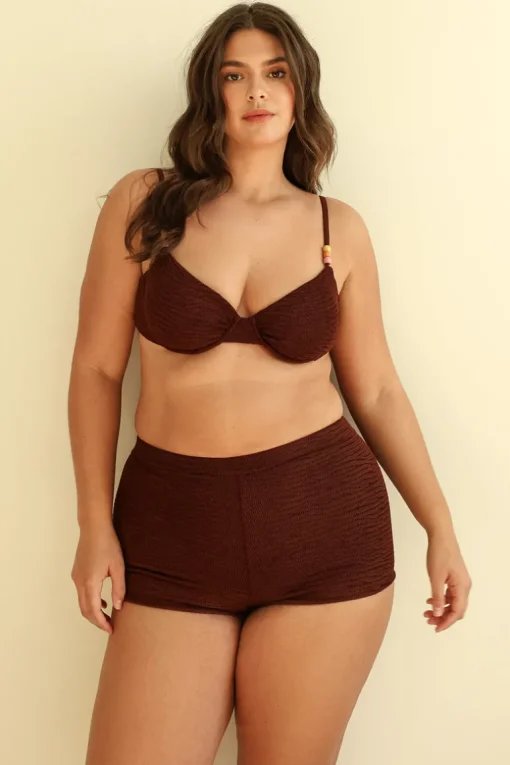 Mocha Crinkle Underwire Full Set