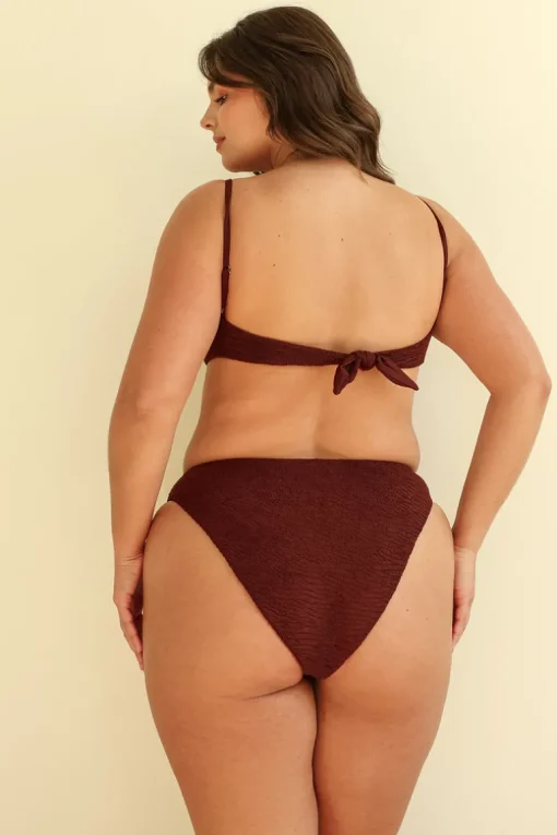 Mocha Crinkle Zen Triangle Cheeky Set