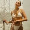 Palm Triangle Bikini Top