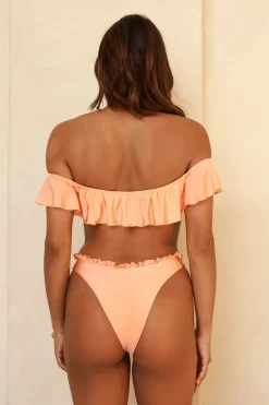 Peach Nectar Siren Bandeau Cheeky Set