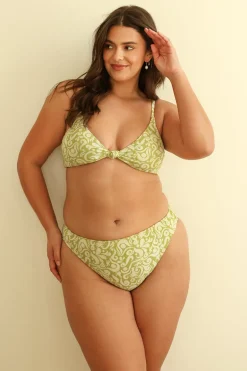 Seashore High Waist Cheeky Bikini Bottom