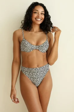 Seashore High Waist Cheeky Bikini Bottom