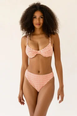 Seashore High Waist Cheeky Bikini Bottom