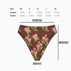 Seashore High Waist Cheeky Bikini Bottom