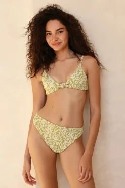 Seashore High Waist Cheeky Bikini Bottom