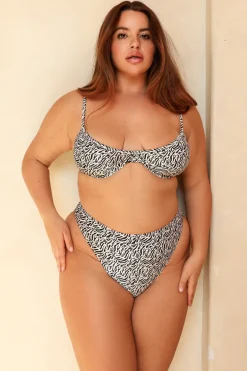 Seashore High Waist Cheeky Bikini Bottom