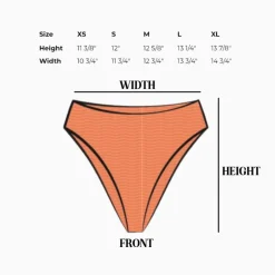 Seashore High Waist Cheeky Bikini Bottom