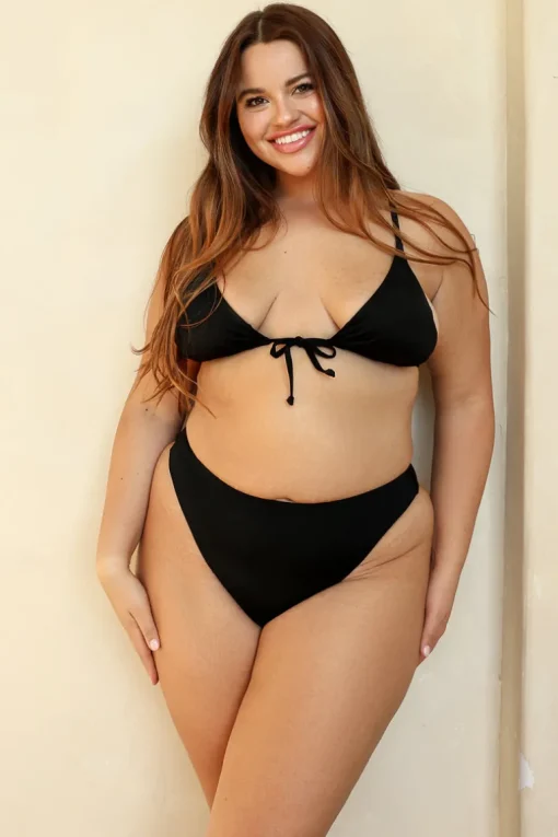 Seashore High Waist Cheeky Bikini Bottom