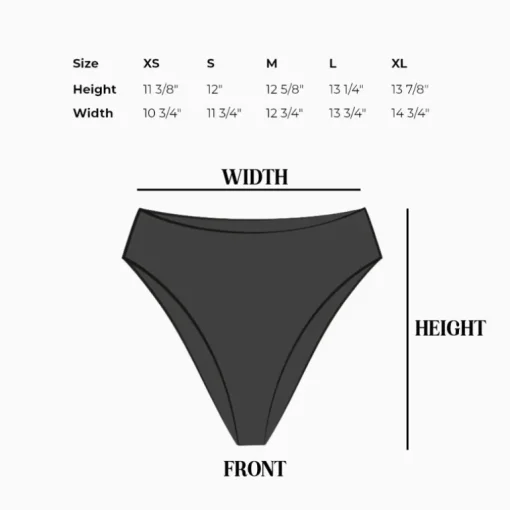 Seashore High Waist Cheeky Bikini Bottom