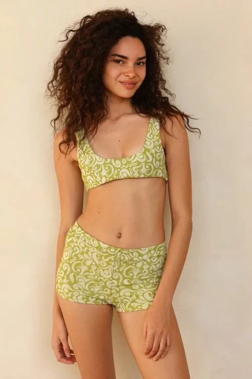 Twin Fin Matcha Bralette Full Set