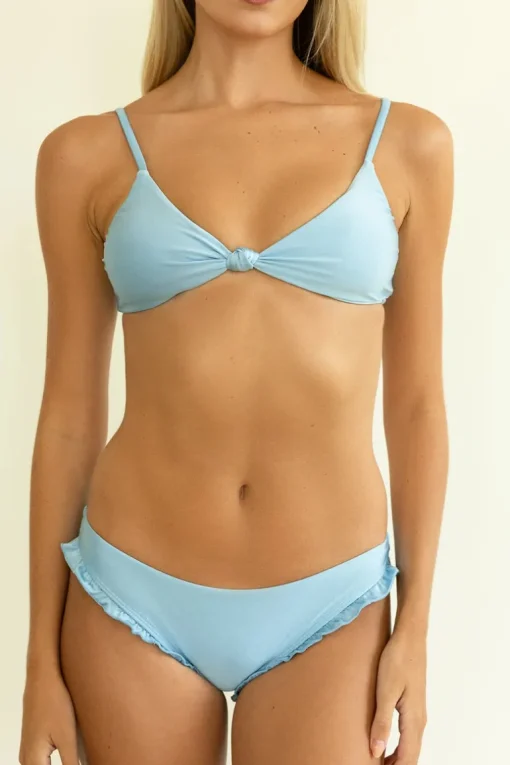 Zen Knotted Triangle Bikini Top